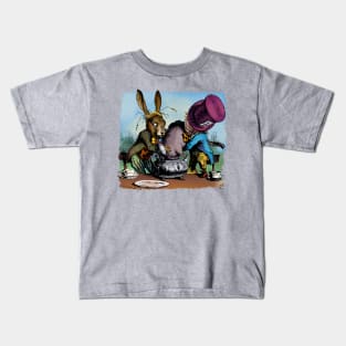 The Hatter, The Hare, and the Dormouse Kids T-Shirt